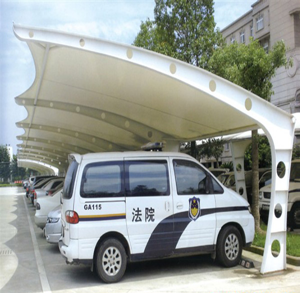 膜結構汽車(chē)停車(chē)棚