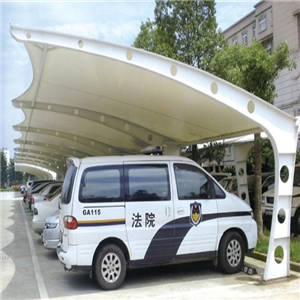 膜結構汽車(chē)停車(chē)棚